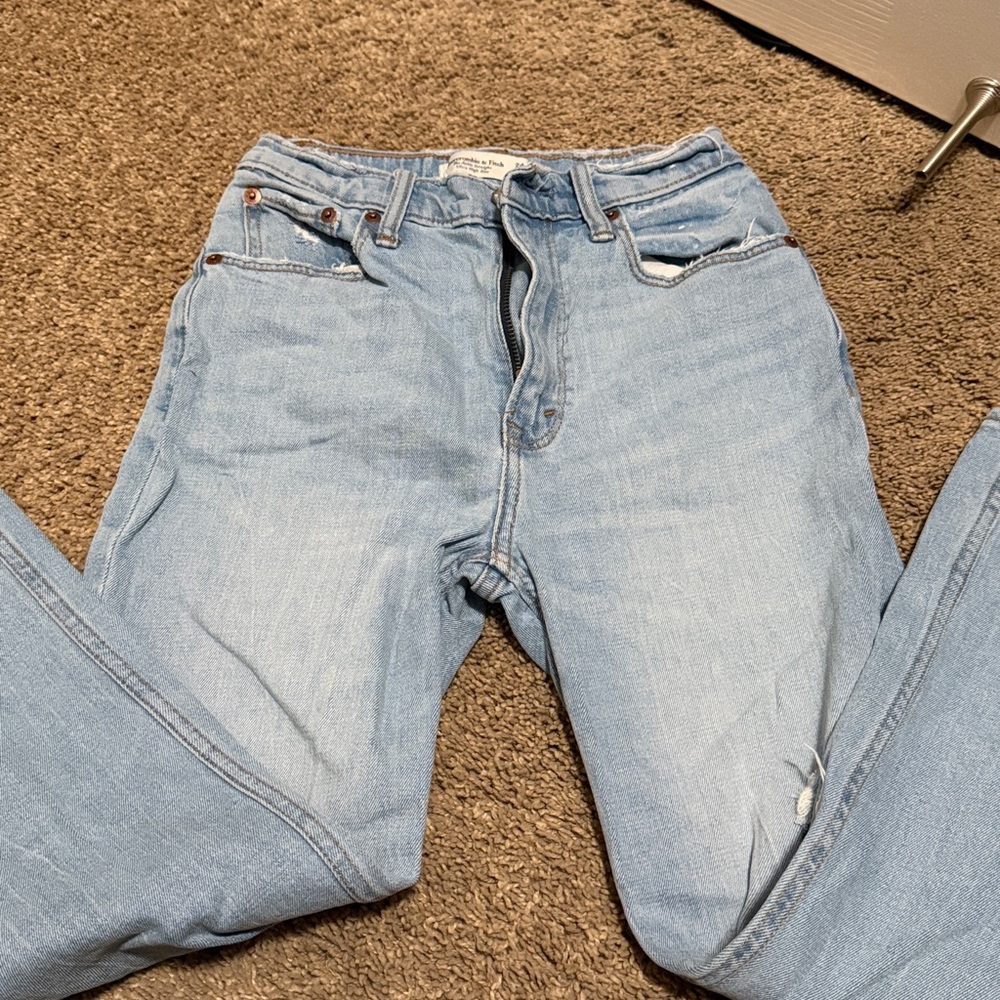 Abercrombie & Fitch Light Blue Denim Pants